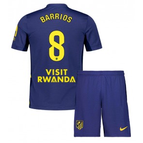 Atletico Madrid Pablo Barrios #8 Borta Kläder Barn 2025-26 Kortärmad (+ Korta byxor)